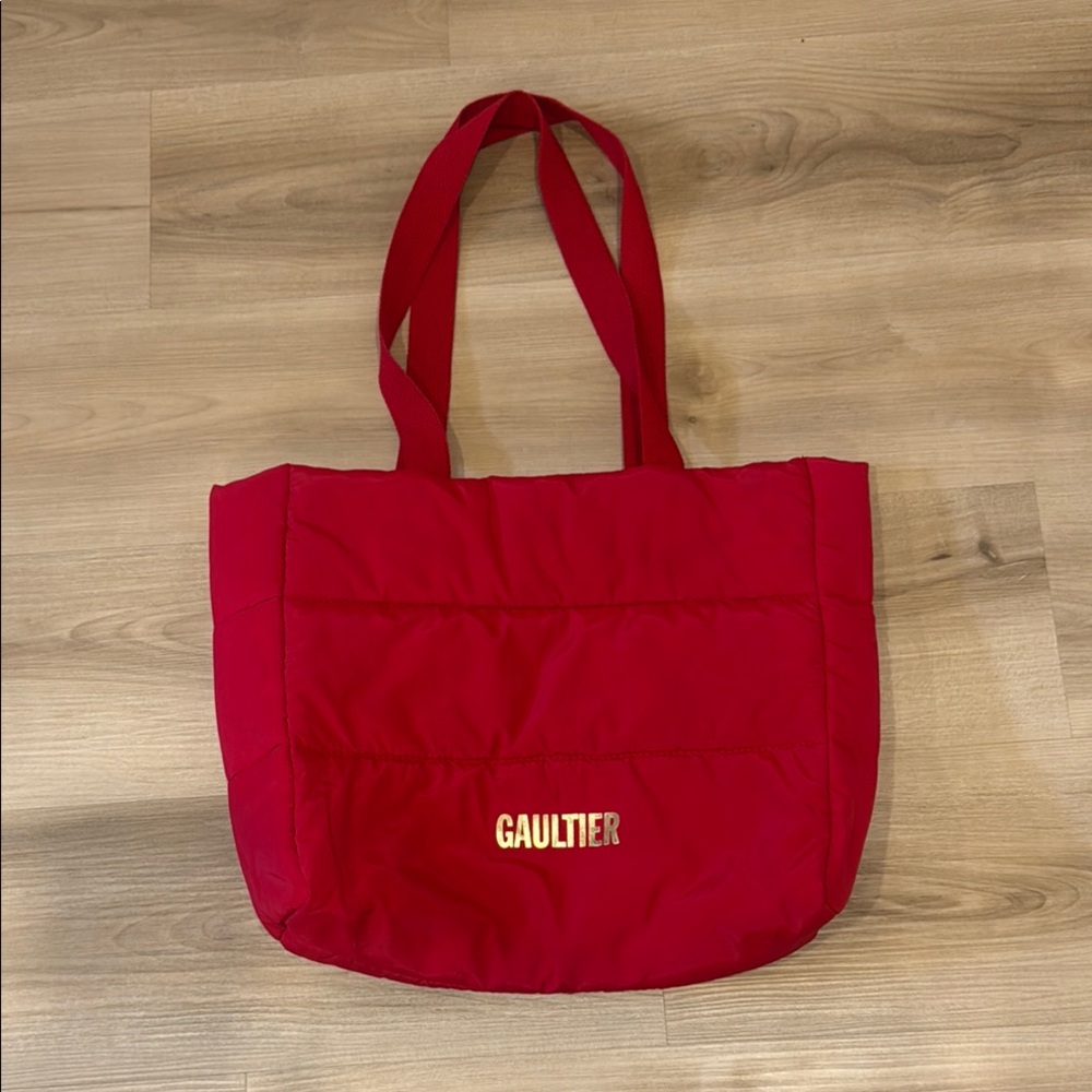 Jean Paul Gaultier Red puffer Tote Bag